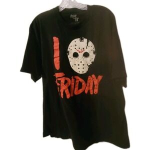 Official Friday the 13th I Love Jason Voorhees Mask T-Shirt Size‎ 2XL HORROR
